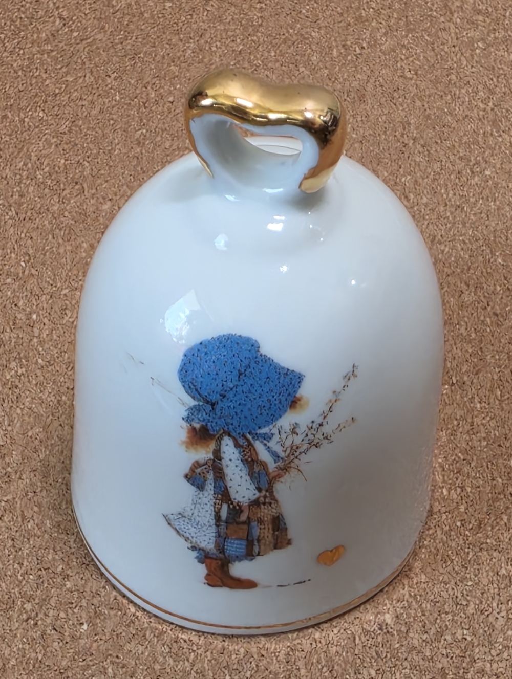 Holly Hobby Blue Girl Porcelain Bell